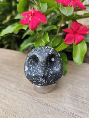 Guinea Fowl Jasper Crystal Jack Skellington - Skully